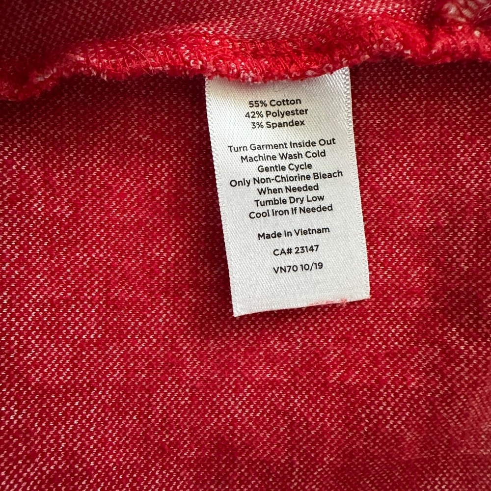 Talbot Women's Size M Sleeveless Red White Gingham Preppy Cottagecore Knit - Picture 5 of 5
